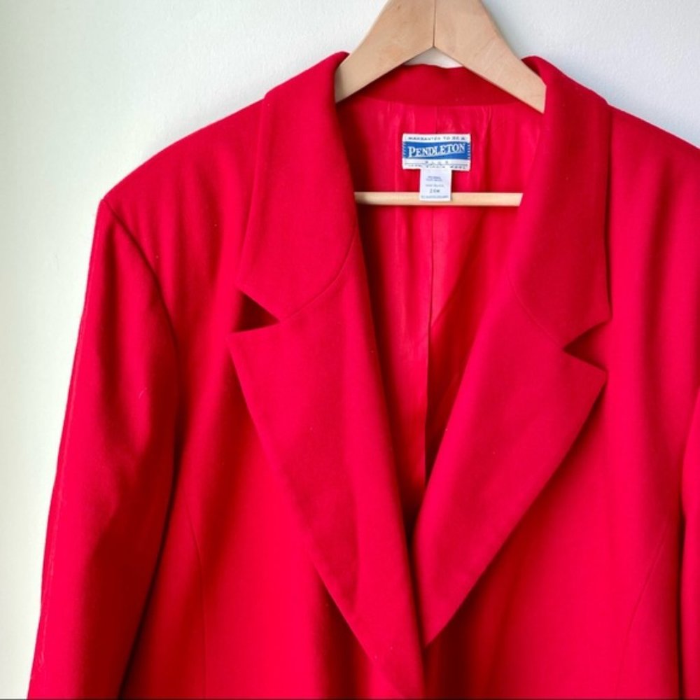 Pendleton Red Blazer - Picture 5 of 11